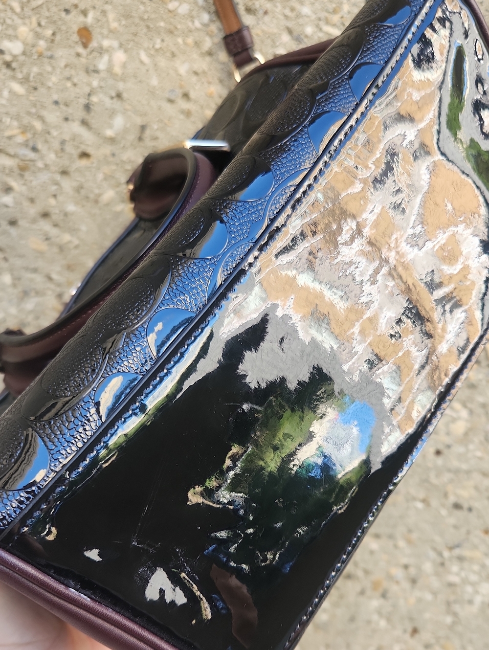 Coach Patent Mini Bennett Satchel - Picture 13 of 13